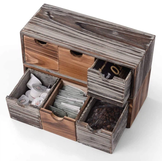 6-Drawer Wooden Storage Box